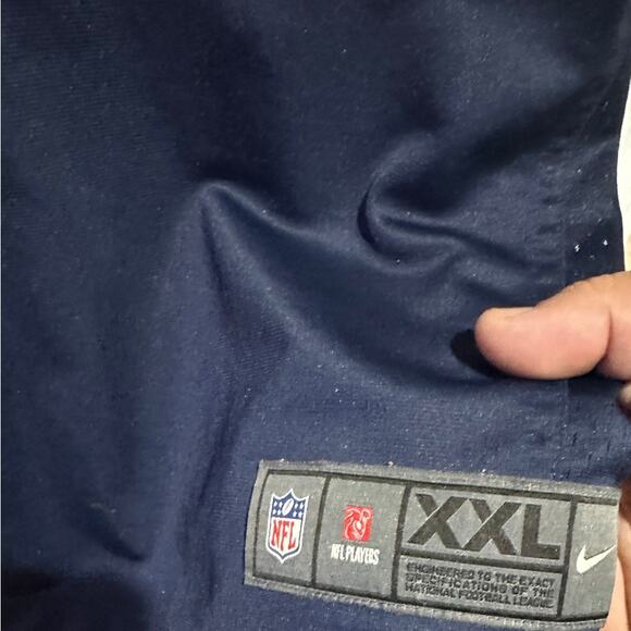 Nike On Field Russell Wilson Seattle Seahawks Mens NFL Team Blue Jersey XXL - Picture 5 of 6